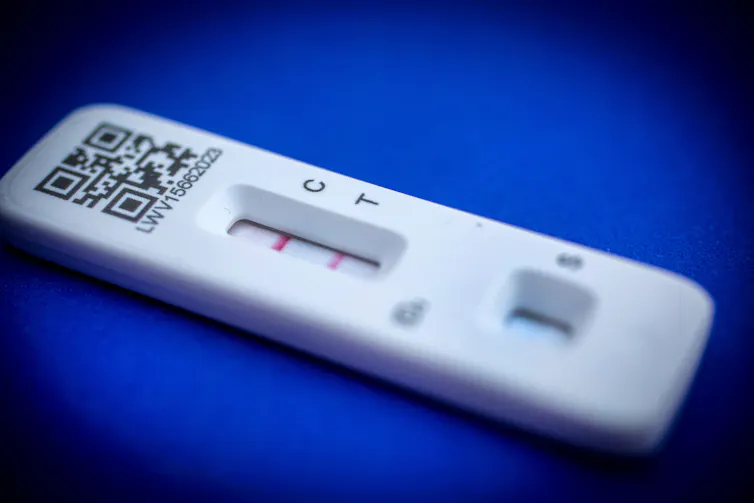A COVID antigen test