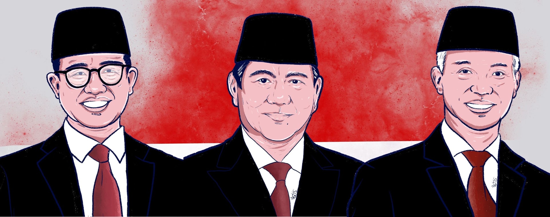 Ketiga calon presiden Indonesia masih dihantui catatan HAM yang mengkhawatirkan