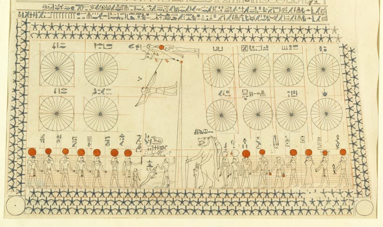 Guide schématique complexe du ciel nocturne