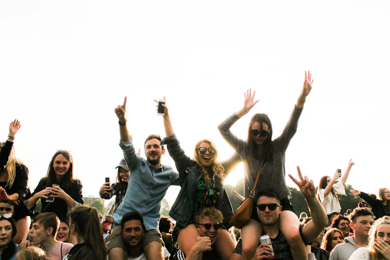 Festival goers