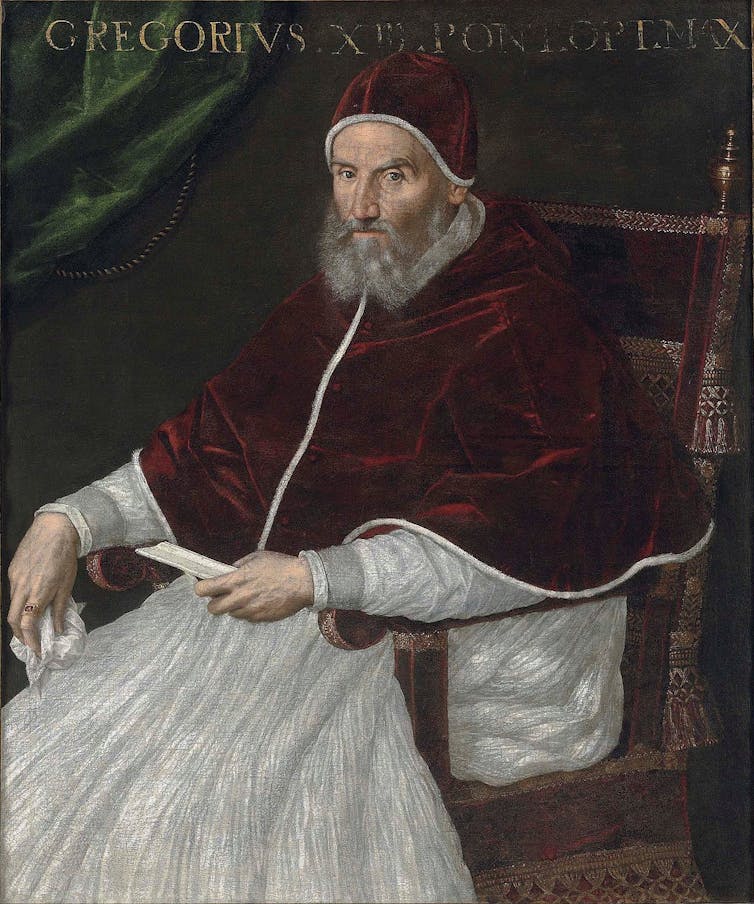 A painting of Pope Gregory XIII by Lavinia Fontana