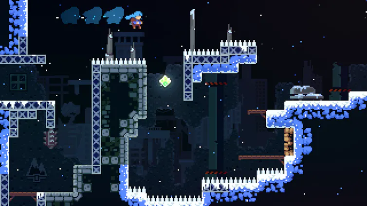 Captura de pantalla del juego _Celeste_.