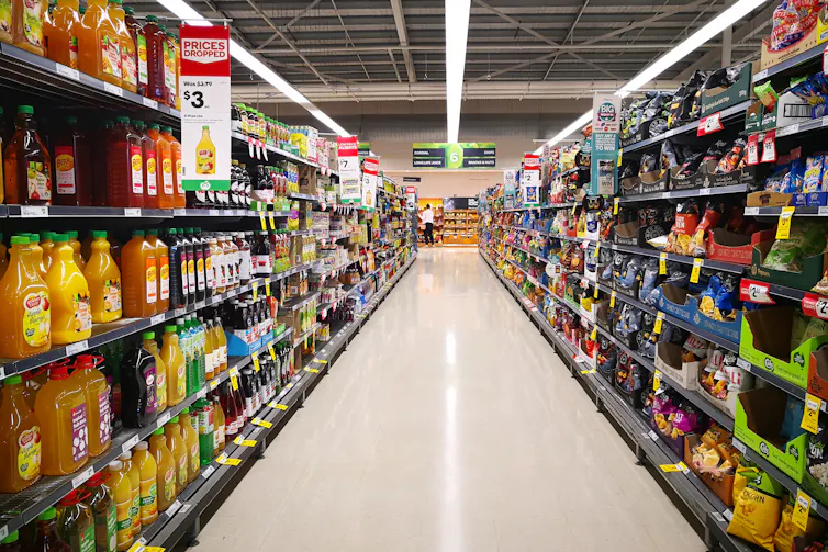 Supermarket aisle