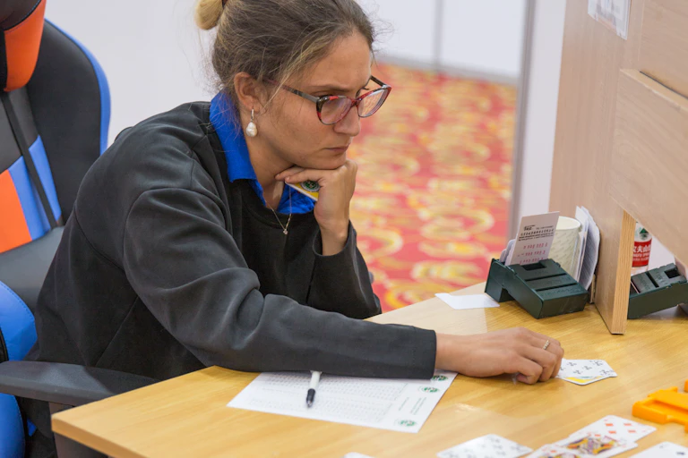 Image of Top bridge player Margherita Chavarria from Italy.