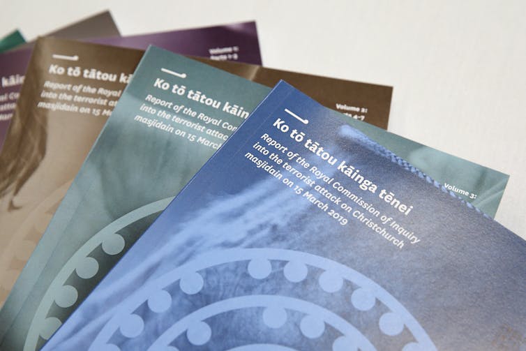 copies of the royal commission of inquiry report into the Christchurch terror attacks