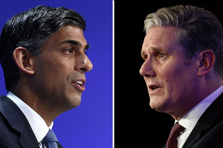 Rishi Sunak and Keir Starmer.