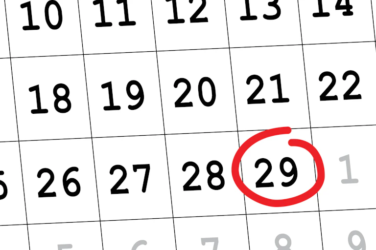 Illustration d'un calendrier.