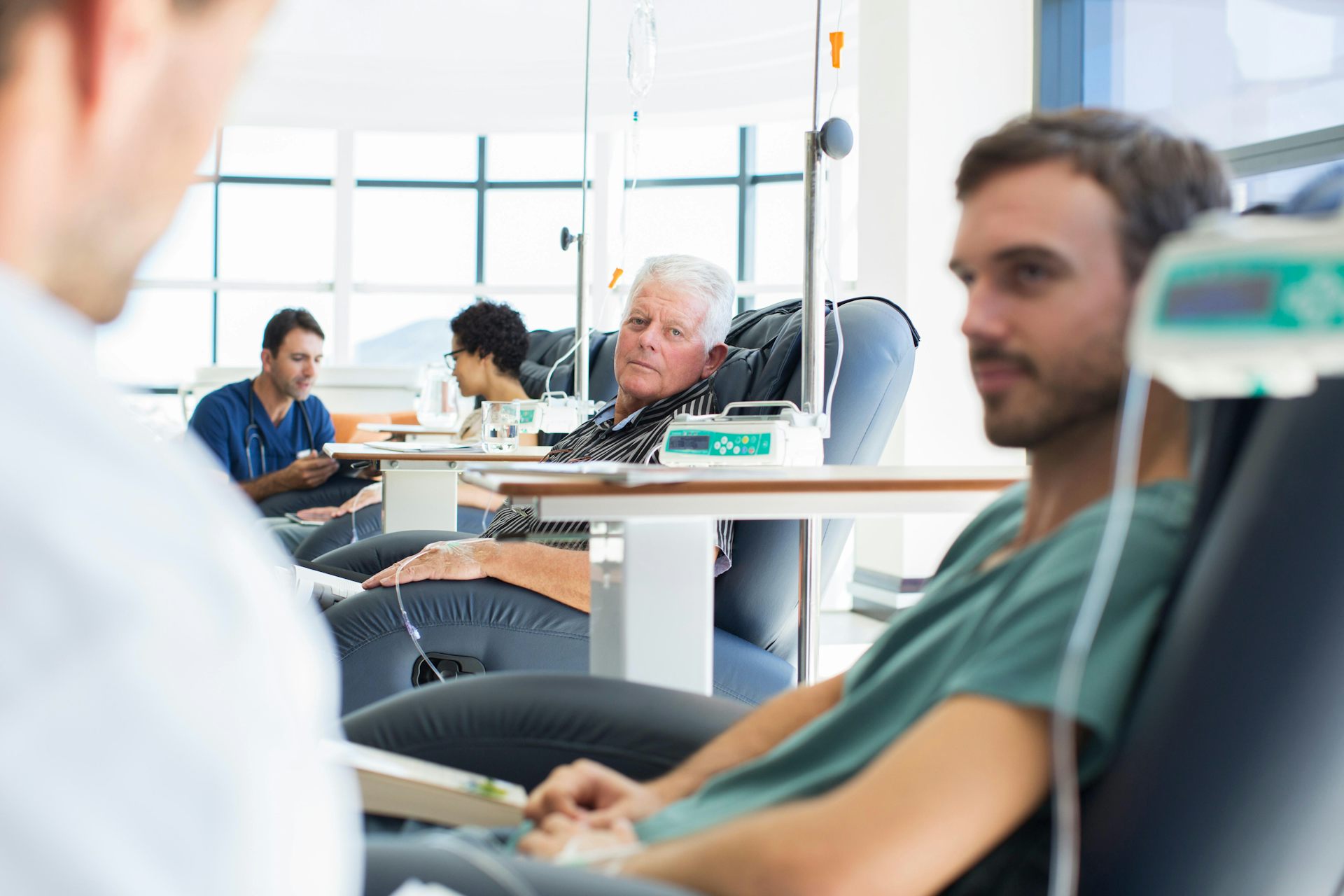 People receiving chemotherapy.