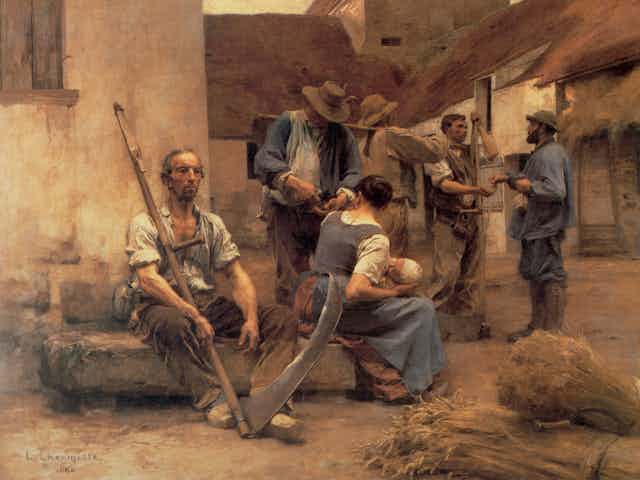 La Paye des moissonneurs, Léon Augustin Lhermitte, 1882, musée d'Orsay.