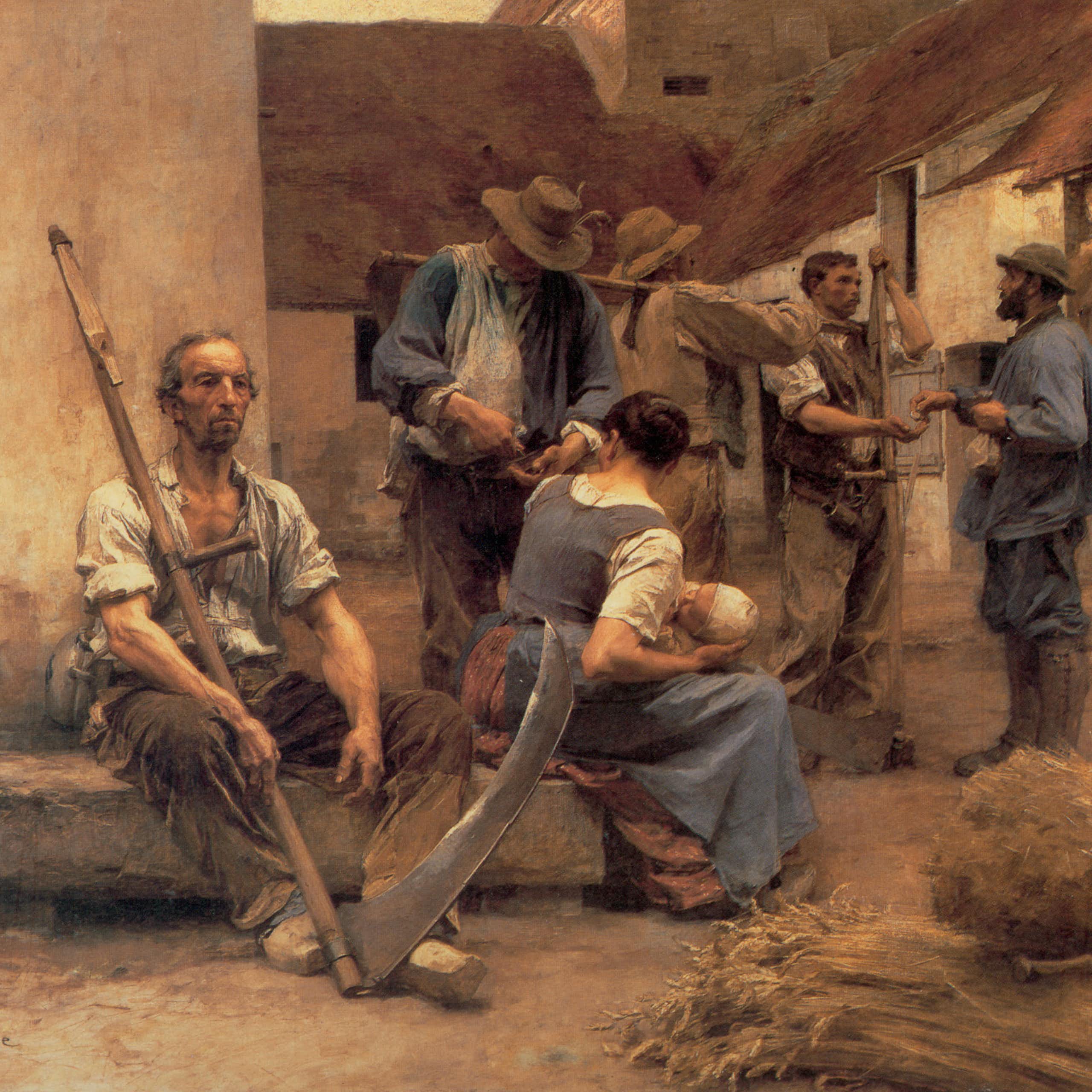 La Paye des moissonneurs, Léon Augustin Lhermitte, 1882, musée d'Orsay.