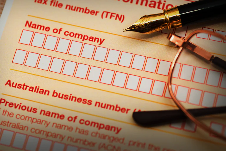 Photo of tax form