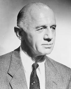 Black and white portrait of former prime minister Bill McMahon