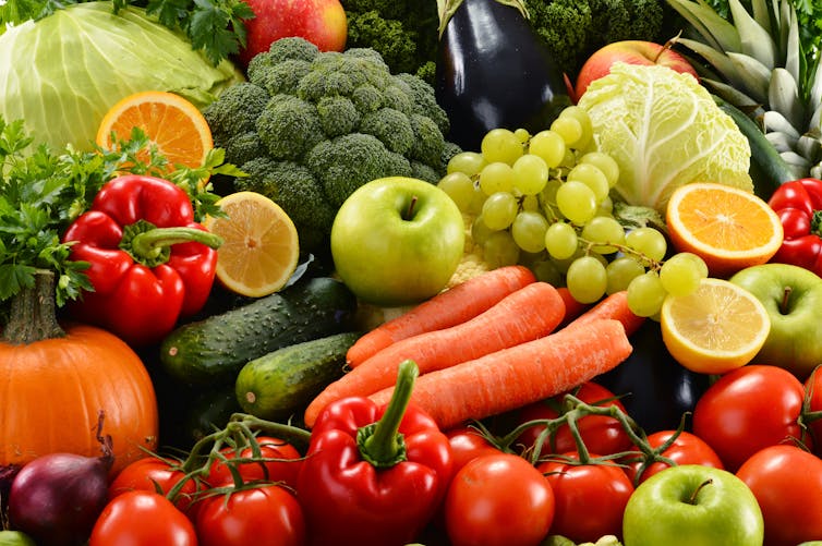 assortment of fruit and vegetables