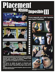 Ejemplos de emplazamiento de producto.