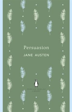 Book cover featuring feathers