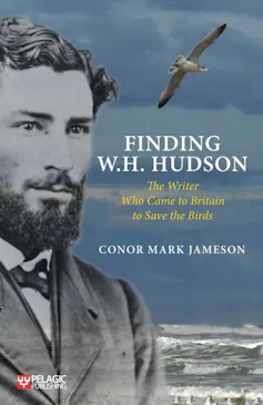 A book cover showing a young man in Victorian dress with an albatross flying over the sea in the background.