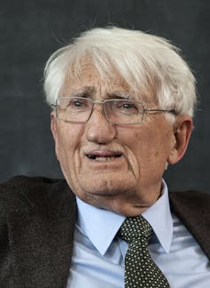 A portrait of Habermas.