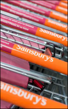 Photo of Sainsbury's shopping trollies