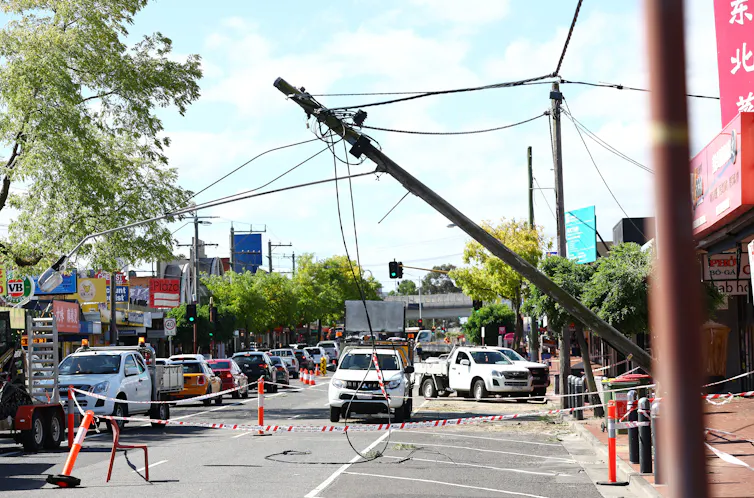 fallen power line
