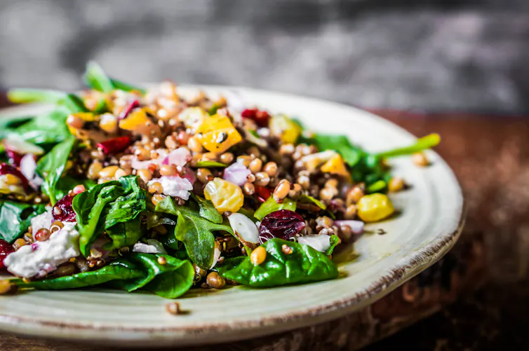 salad with quinoa and vegetables