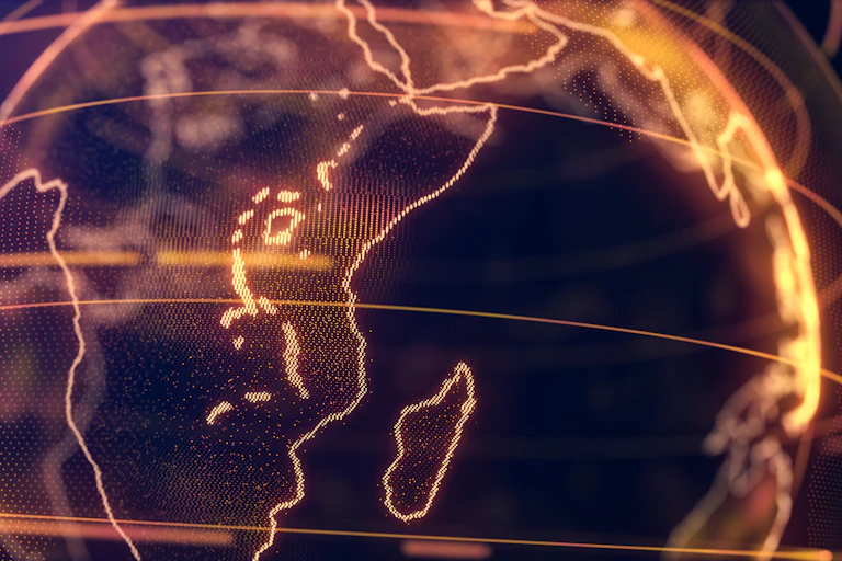 An image of the map of Africa