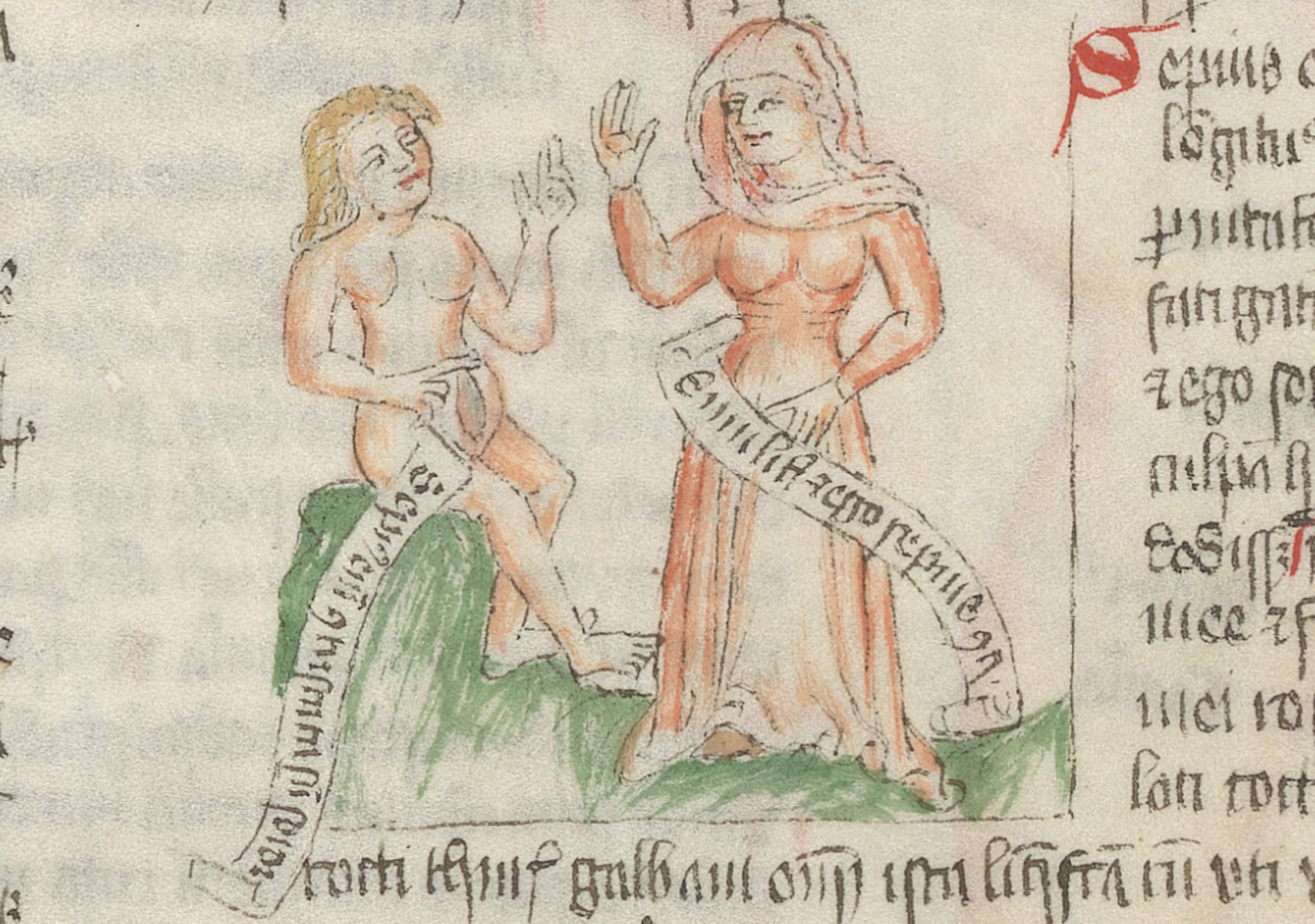 Two medieval women