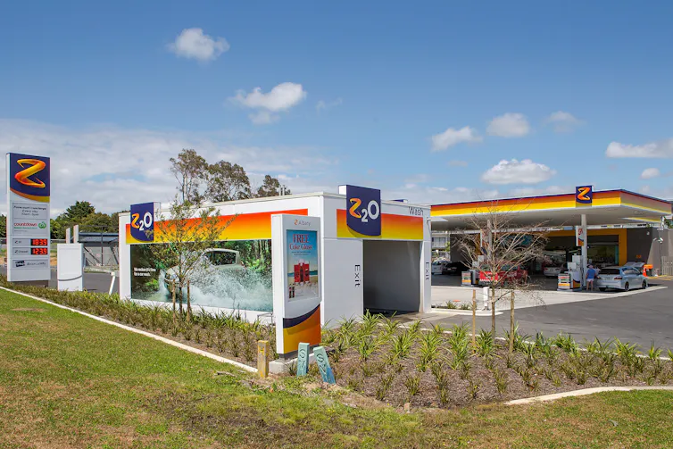 Z Energy petrol station forecourt