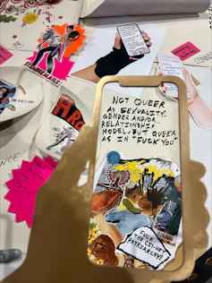 Collage style art pieces