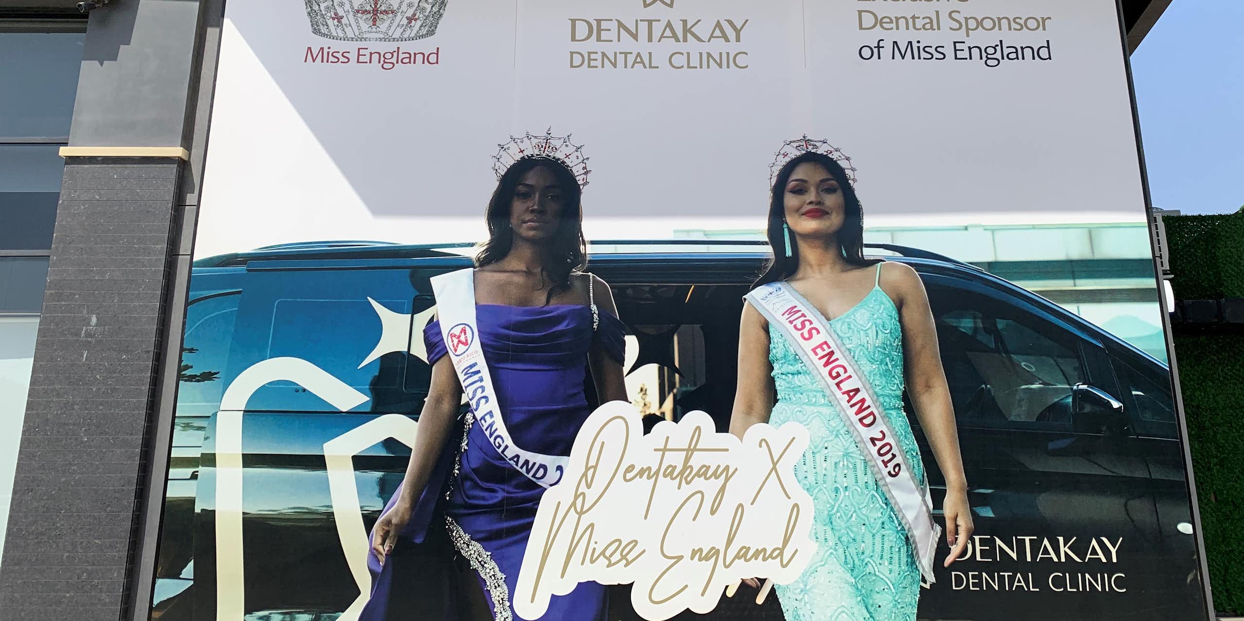 A billboard outside a dental treatment centre in Antalya, Turkey