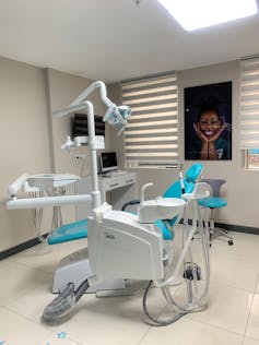 Dental equipment in a Turkish treatment room