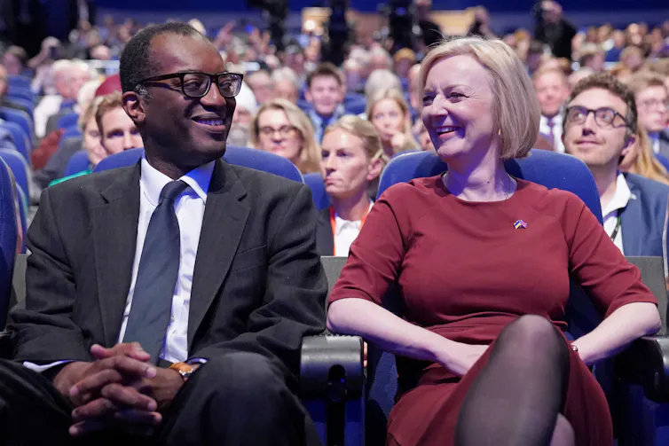 Kwasi Kwarteng and Liz Truss in 2022.
