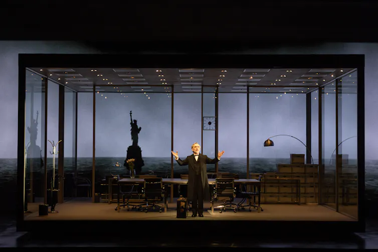 A man on stage
