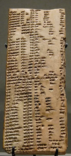 Lexicón de arcilla sumerio-acadio.