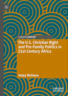 A book cover featuring a graphic design of blue and brown circular forms.
