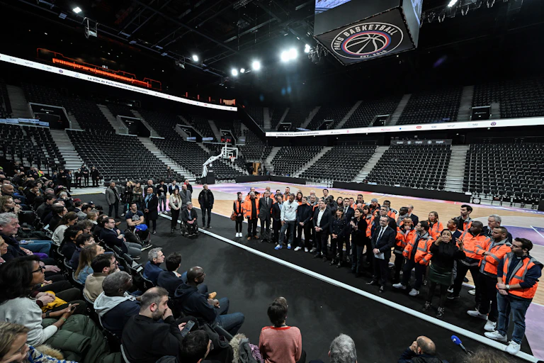 Inauguration de la nouvelle Arena Porte de la Chapelle à Paris