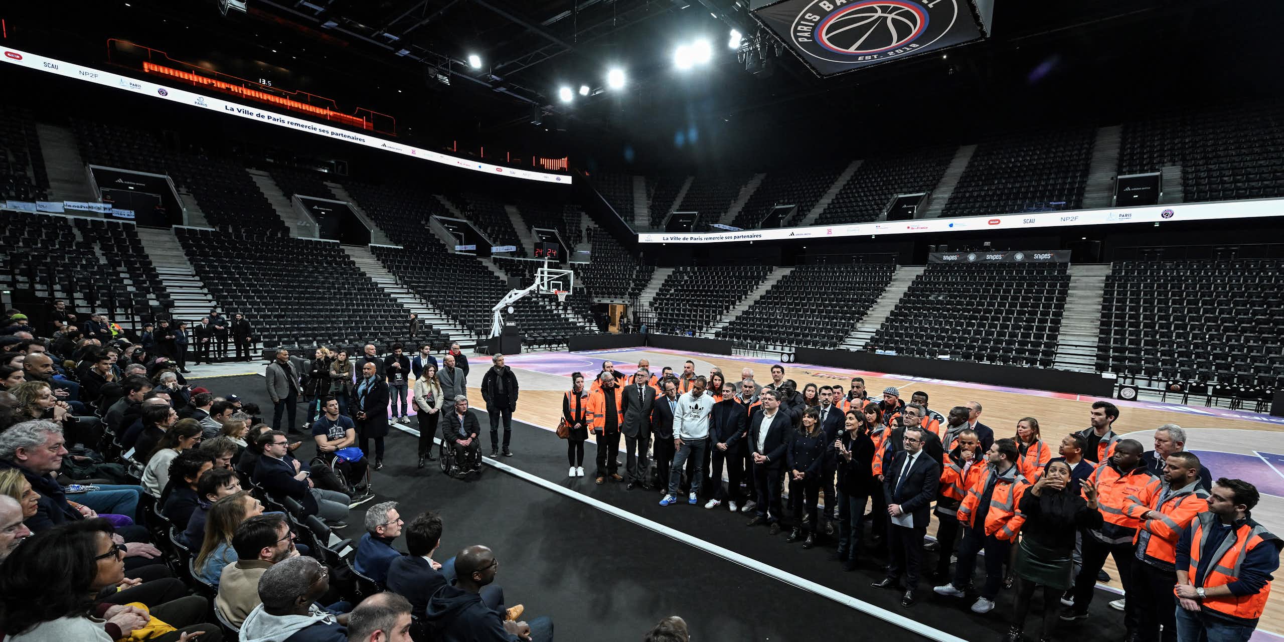 Inauguration de la nouvelle Arena Porte de la Chapelle à Paris