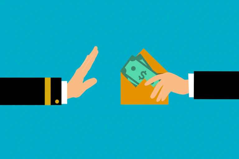 Illustration d'une tentative de corruption