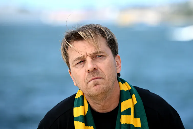 Matildas Head Coach Tony Gustavsson speaks to media during a press conference