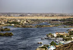 The Aswan Dam, the largest hydropower project in the world.