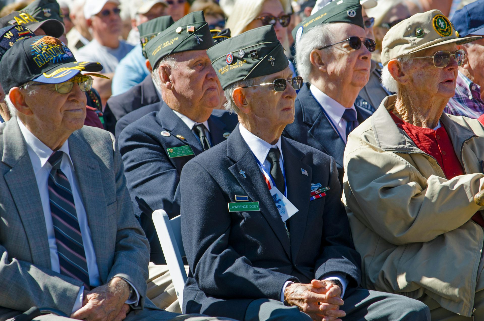 US army veterans, seated.