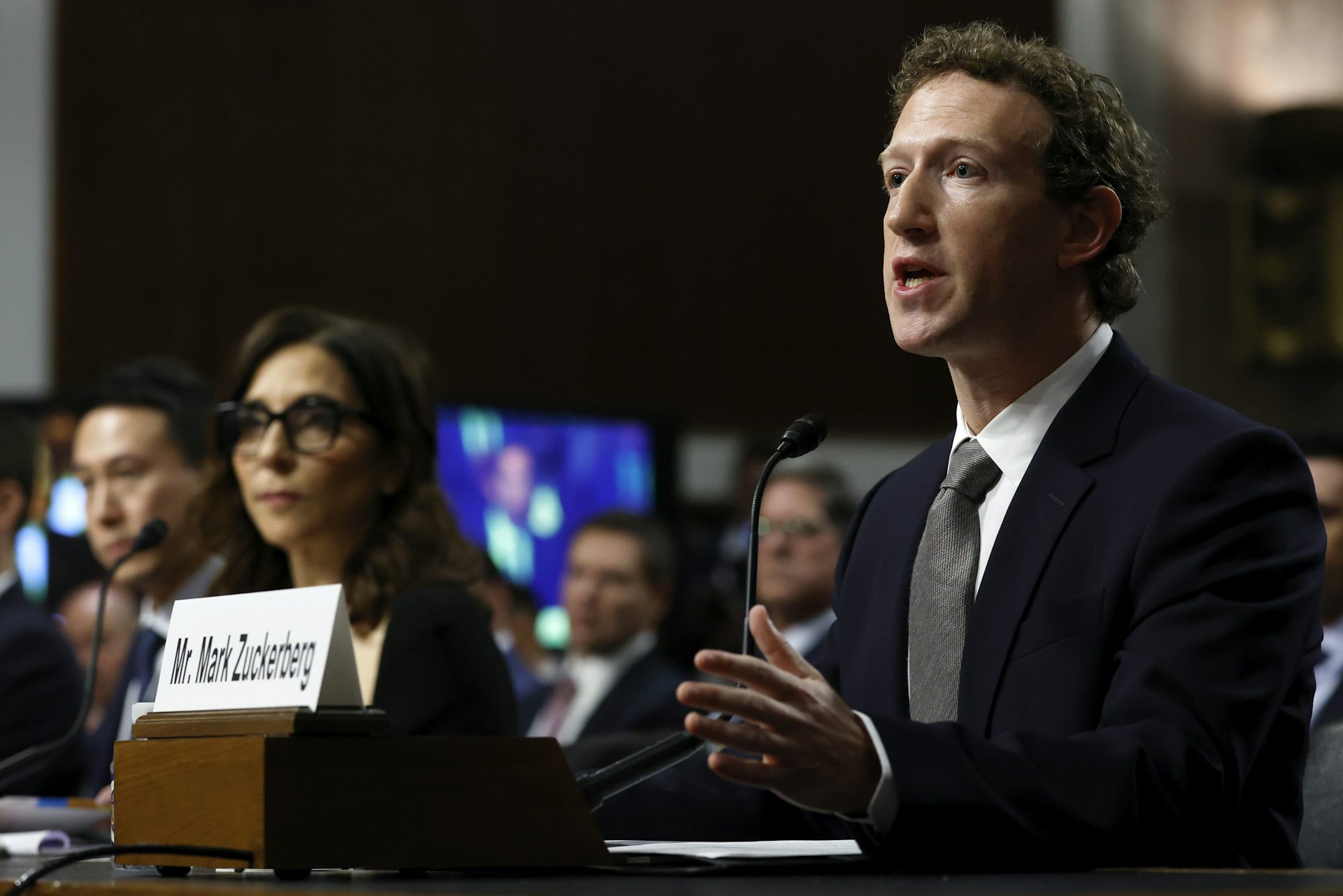 Mark Zuckerberg at senate hearing