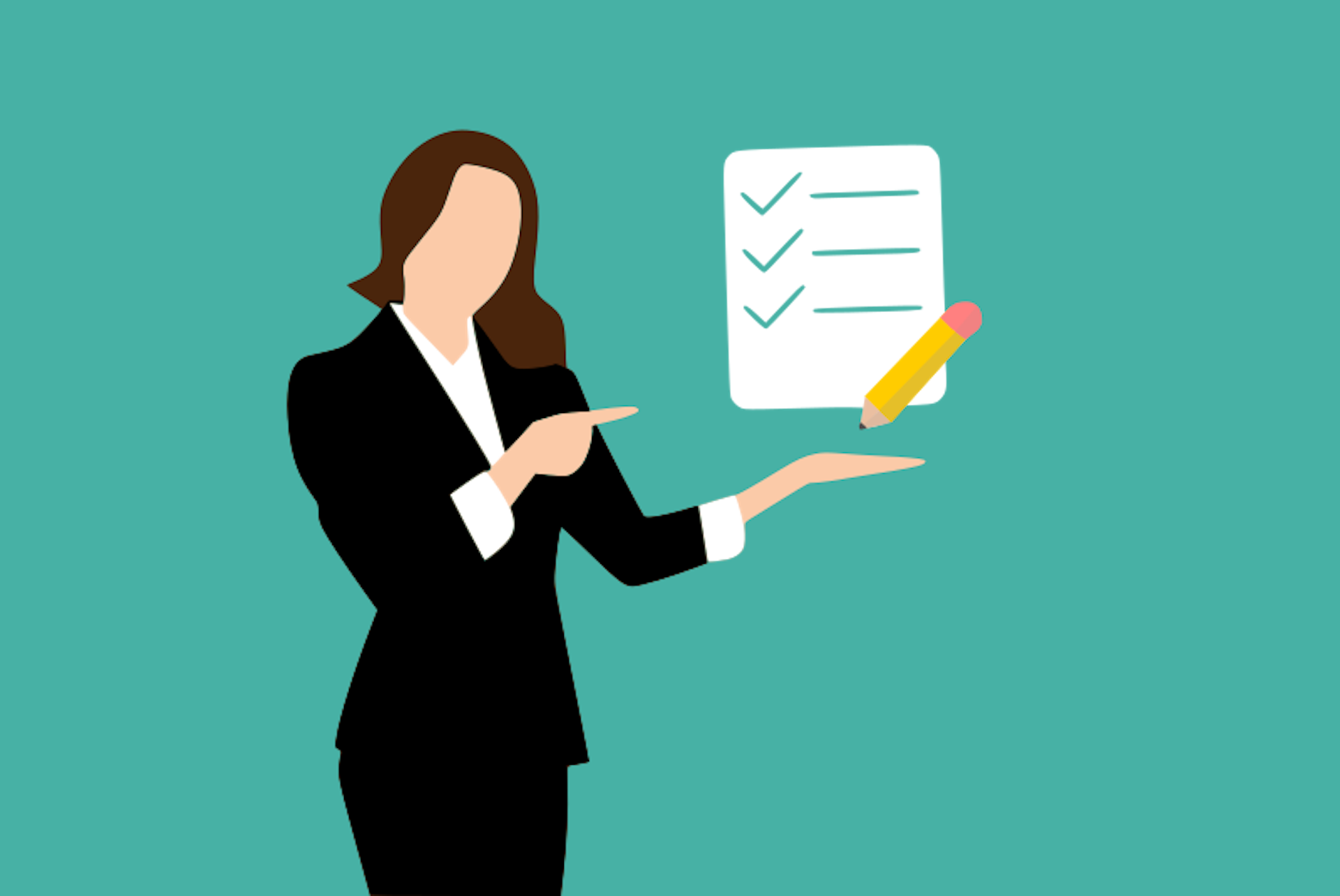 Dessin d’une femme d’affaires