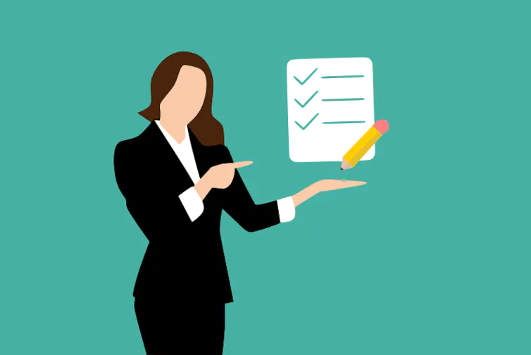 Dessin d’une femme d’affaires