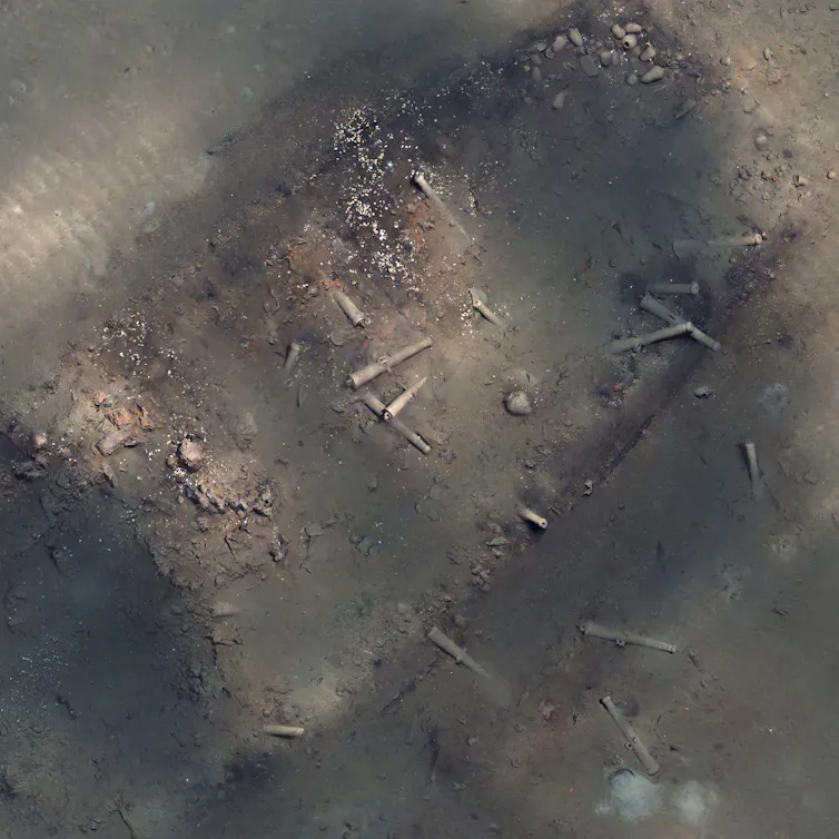 Underwater image of the shipwreck