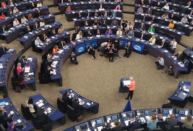 Le parlement européen en pleine session