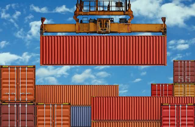Photo of shipping containers