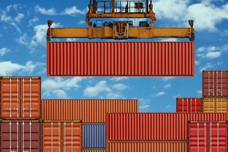 Photo of shipping containers