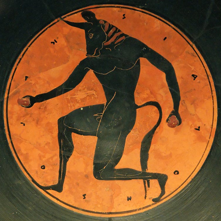 A painting of a minotaur.