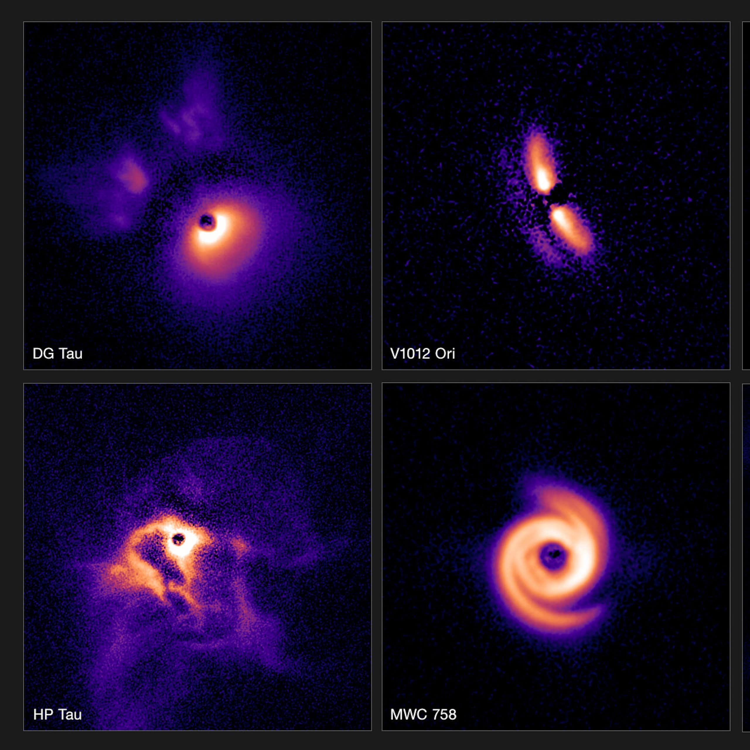 Discs giving birth to new planets, seen by the Very Large Telescope.