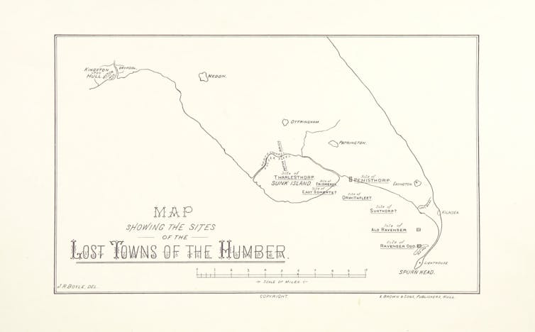 An old map of the Humber river.